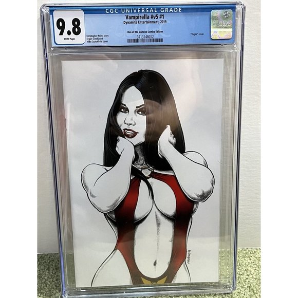 CGC 9.8 Lady Death # 1 Mike Crutchfield Art Virgin Cover 2019 1/240 Copies! Sexy